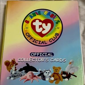 Beanie baby binder 1998with  trading cards 126